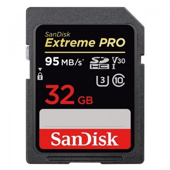 SanDisk Extreme Pro SDHC 32GB 95/90 MB/s V30 UHS-I U3