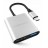 HyperDrive 4K HDMI 3-in-1 USB-C Hub Silver